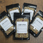 Packaged herbal sinus steam mix on a wooden surface